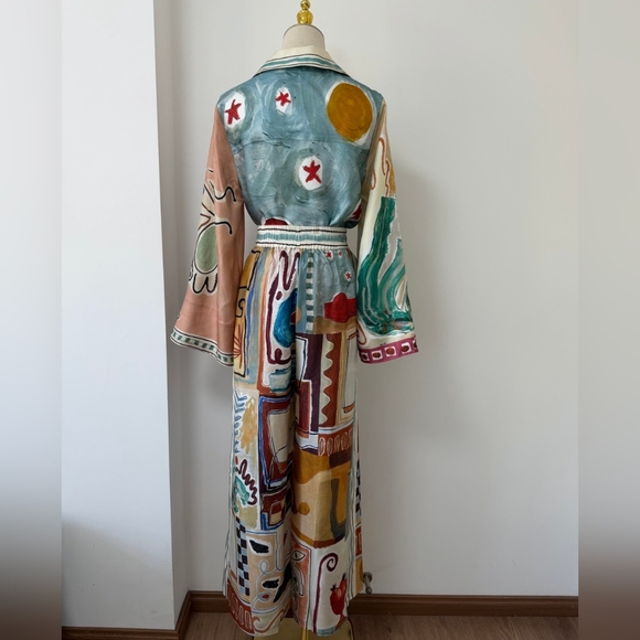 ALEMAIS Michelle Silk Wide-Leg Pants - Picture 11 of 12